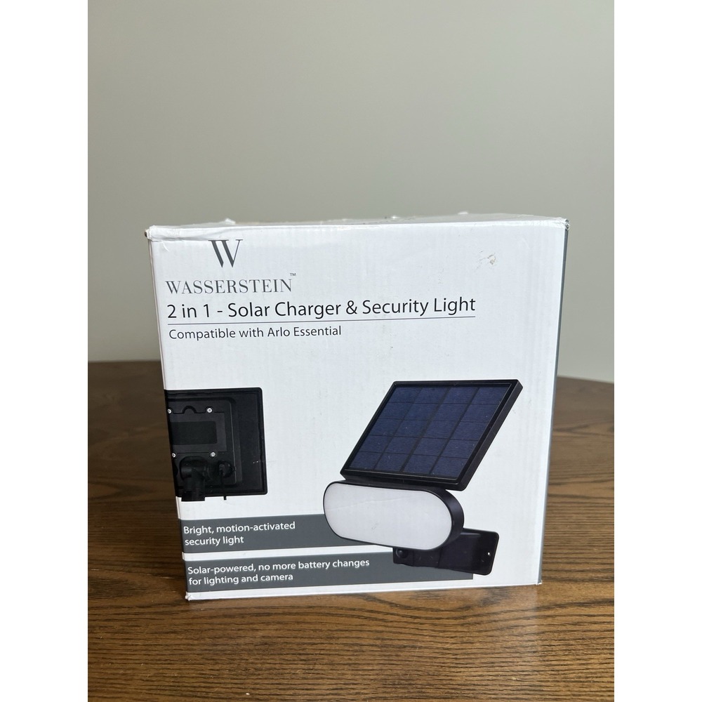 Wasserstein Solar Panel Charger & Security Light‎ 2-in-1  Compatible with Arlo